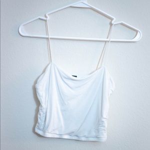 Windsor crop top in white